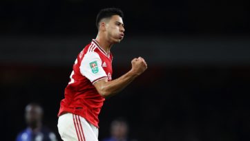 Gabriel Martinelli deu motivos à torcida do Arsenal se encantar, ao fazer um golaço na Copa da Liga