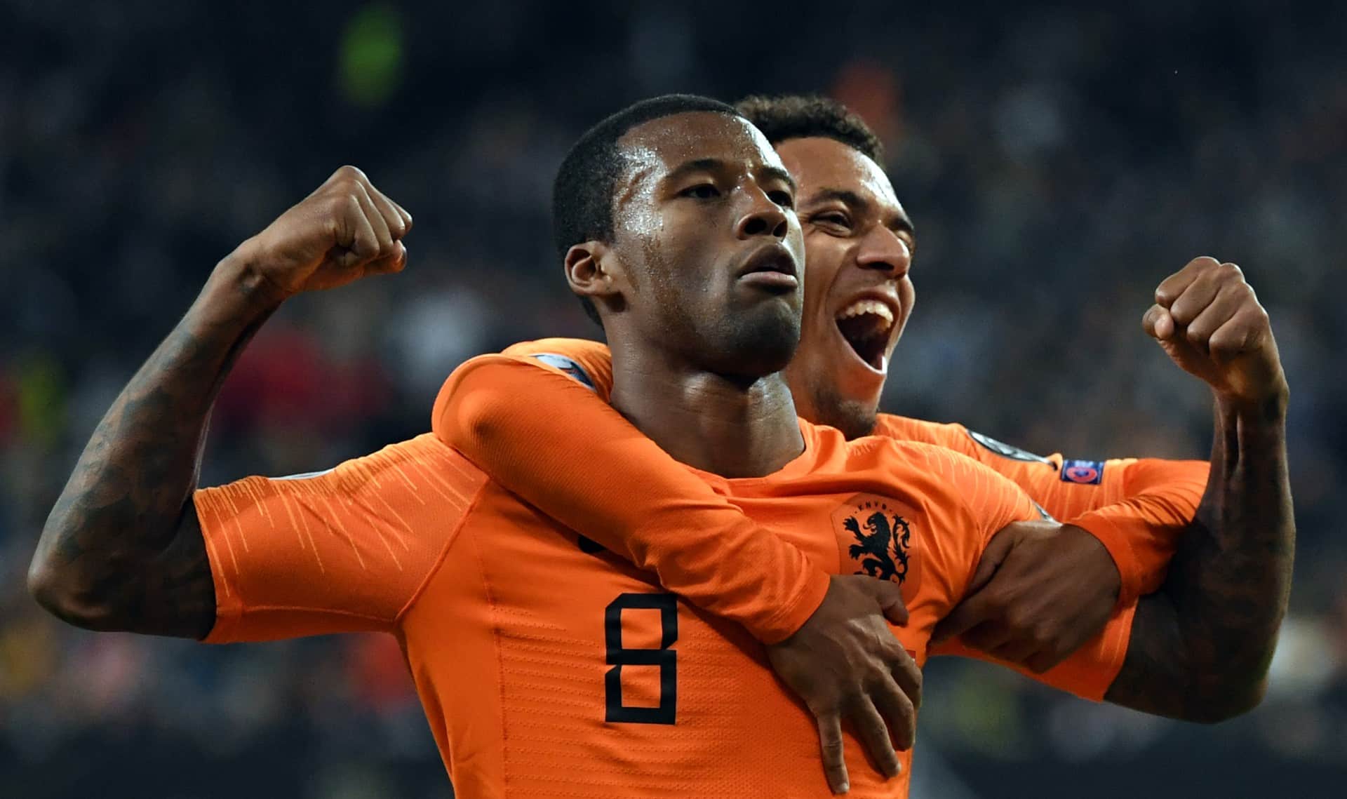A partida&ccedil;a de Wijnaldum contra a Alemanha reafirma seu protagonismo na recupera&ccedil;&atilde;o da Holanda