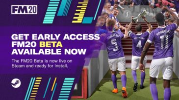 Para quem comprou na pré-venda, a versão Beta do Football Manager 2020 já está disponível no Steam