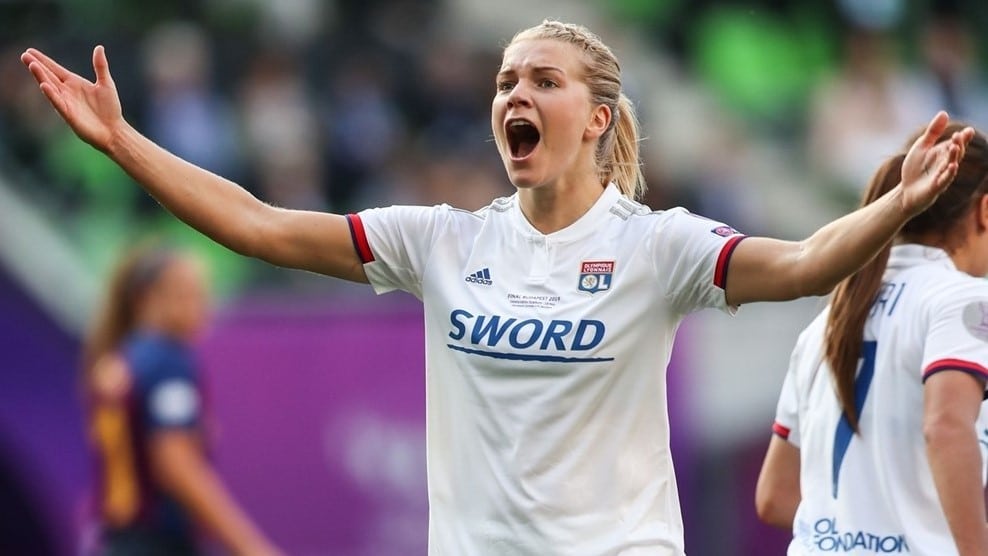 Aos 24 anos, Ada Hegerberg j&aacute; igualou o recorde de gols da Champions League feminina: 51