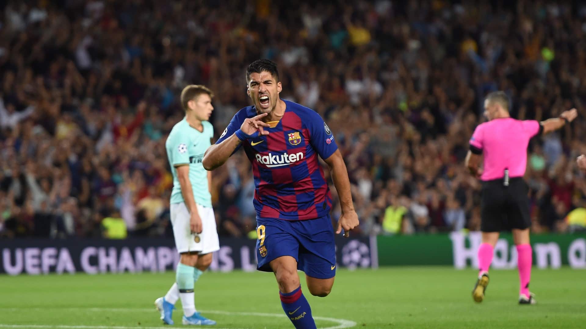 Inter dificulta, mas gola&ccedil;o de Su&aacute;rez e grande jogada de Messi d&atilde;o vit&oacute;ria ao Barcelona