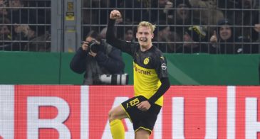 Brandt comandou uma classificação de peso ao Dortmund, virando sobre o Gladbach na Copa da Alemanha