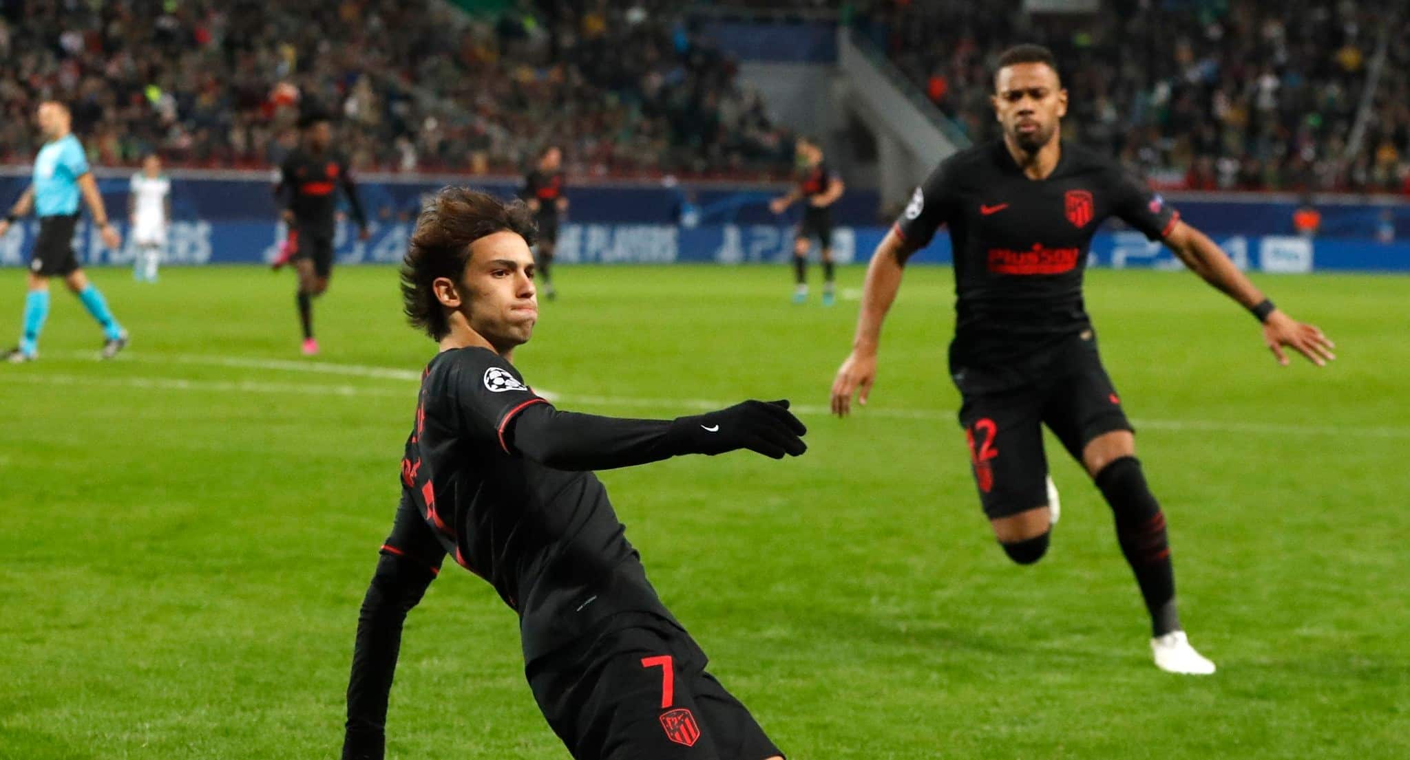 Jo&atilde;o F&eacute;lix inaugurou sua contagem na Champions e comandou a boa vit&oacute;ria do Atl&eacute;tico em Moscou