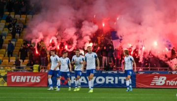 É até difícil acreditar na curva que esta bola fez, em golaço do Dynamo Kiev no clássico contra o Shakhtar