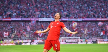 A ótima fase rendeu um recorde a Lewandowski: marcou em todas as nove primeiras rodadas da Bundesliga