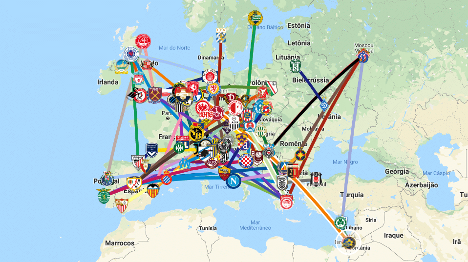 &ldquo;You&rsquo;ll Never Walk Alone&rdquo;: Conhe&ccedil;a as alian&ccedil;as entre torcidas ao redor da Europa atrav&eacute;s deste mapa interativo