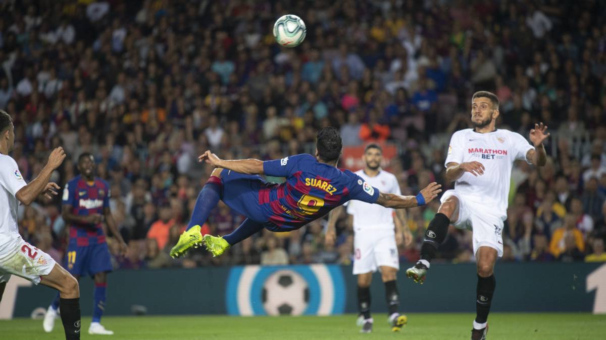 Nove minutos demolidores ditaram o passeio do Bar&ccedil;a, com direito a bicicleta de Su&aacute;rez e outros gola&ccedil;os