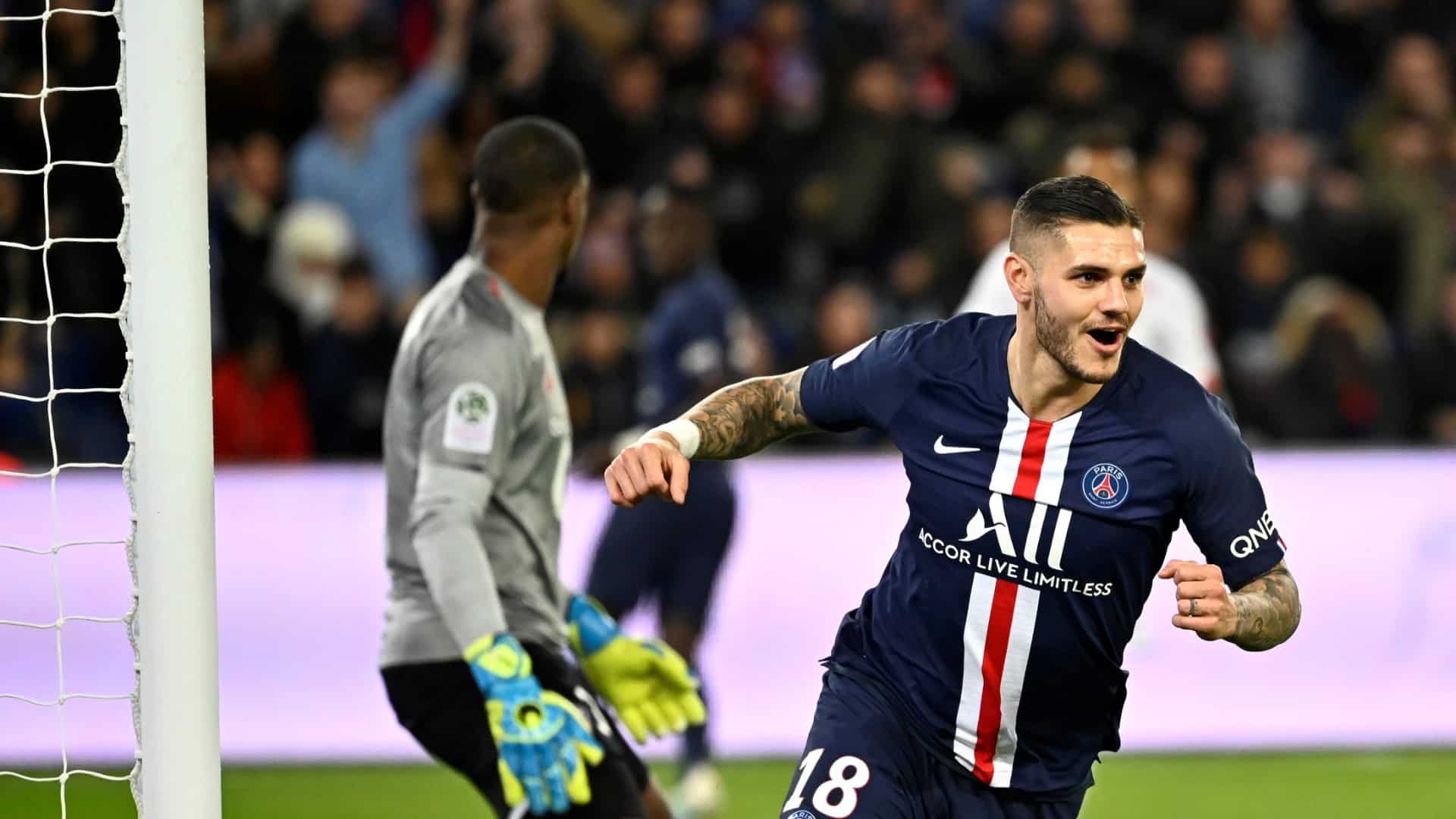 Icardi guardou mais um, Neymar voltou, e o Paris Saint-Germain venceu o Lille
