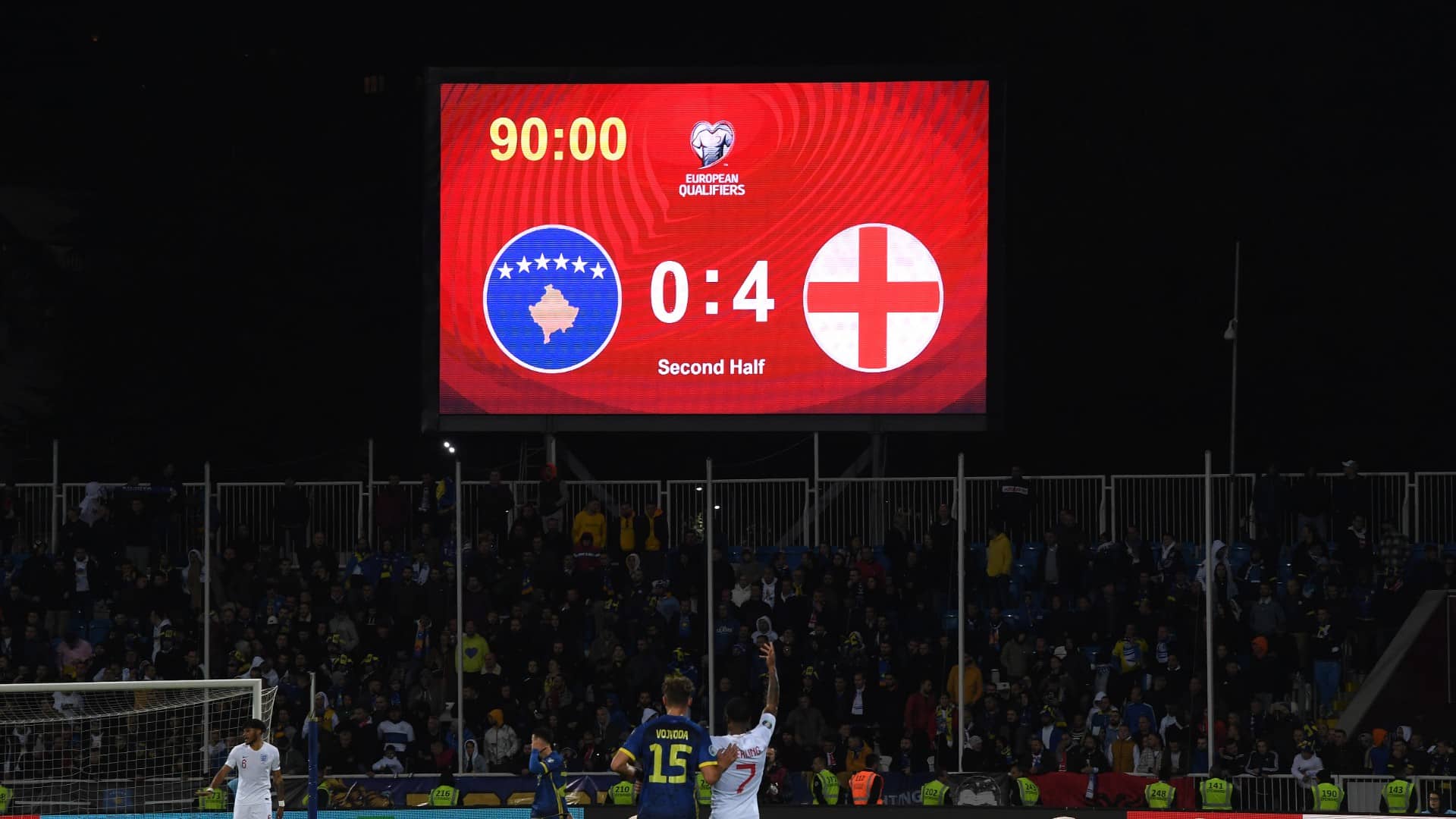 Inglaterra encerrou campanha nas Eliminat&oacute;rias da Euro com o que mais fez: outra goleada