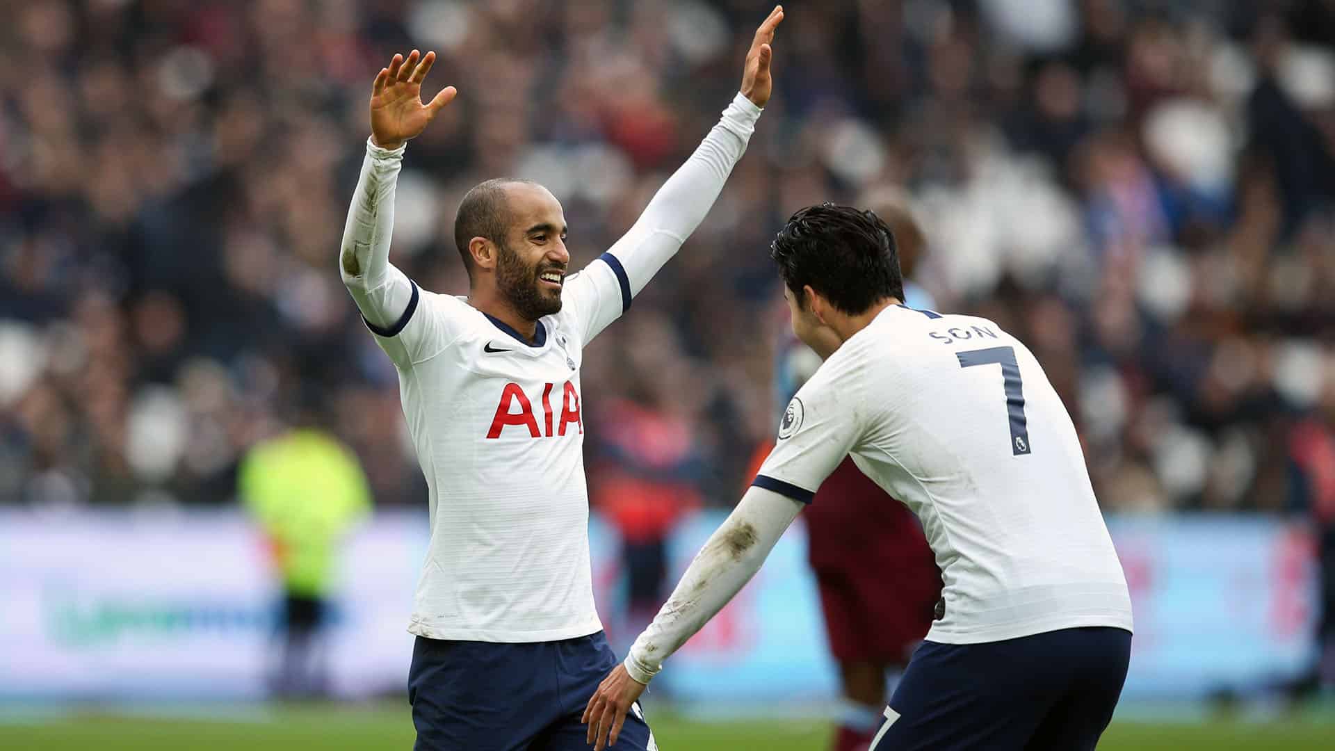 Estreia de Mourinho tem gols de Son e Kane, recupera&ccedil;&atilde;o de Dele Alli, Lucas titular e vit&oacute;ria sobre o West Ham