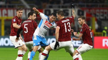 Milan e Napoli fizeram um jogo que ninguém merecia pontos – e ficaram no empate