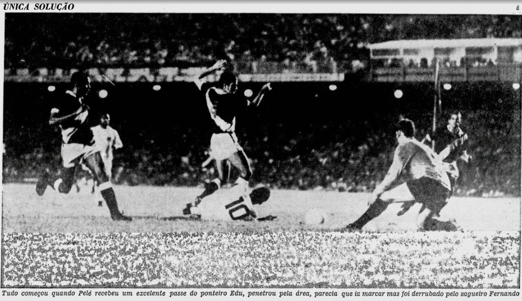 O outro lado do milésimo gol de Pelé: o pênalti que não aconteceu, segundo seu autor, Fernando Silva