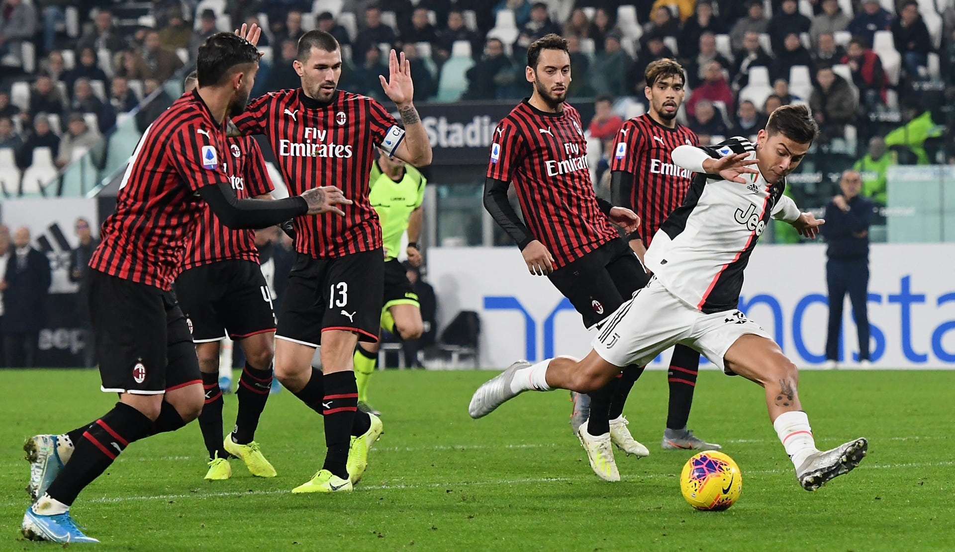 O talento de Dybala foi o fator que desequilibrou o Juventus 1&times;0 Milan deste domingo