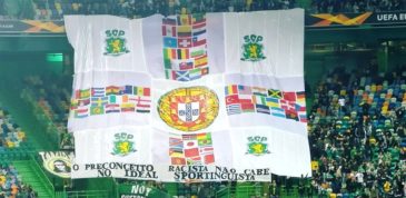 Sportinguistas se posicionam através de bandeirão: “O preconceito racista não cabe no ideal do Sporting”