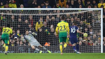 Tottenham escapou da derrota, mas não do tropeço em empate com Norwich