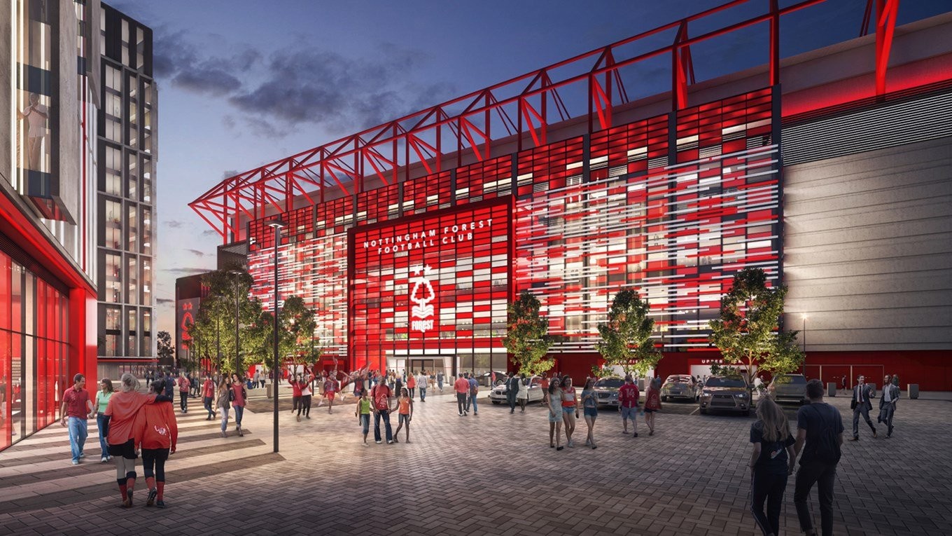 Projeto de reforma do estádio do Nottingham Forest teve consulta popular e preocupação em evitar “arena sem rosto”