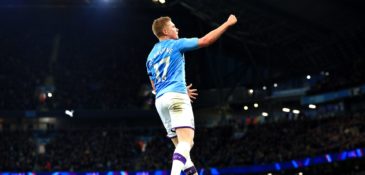 O City levou um tempo para abrir o placar, mas De Bruyne liderou o 100° triunfo de Guardiola na Premier League