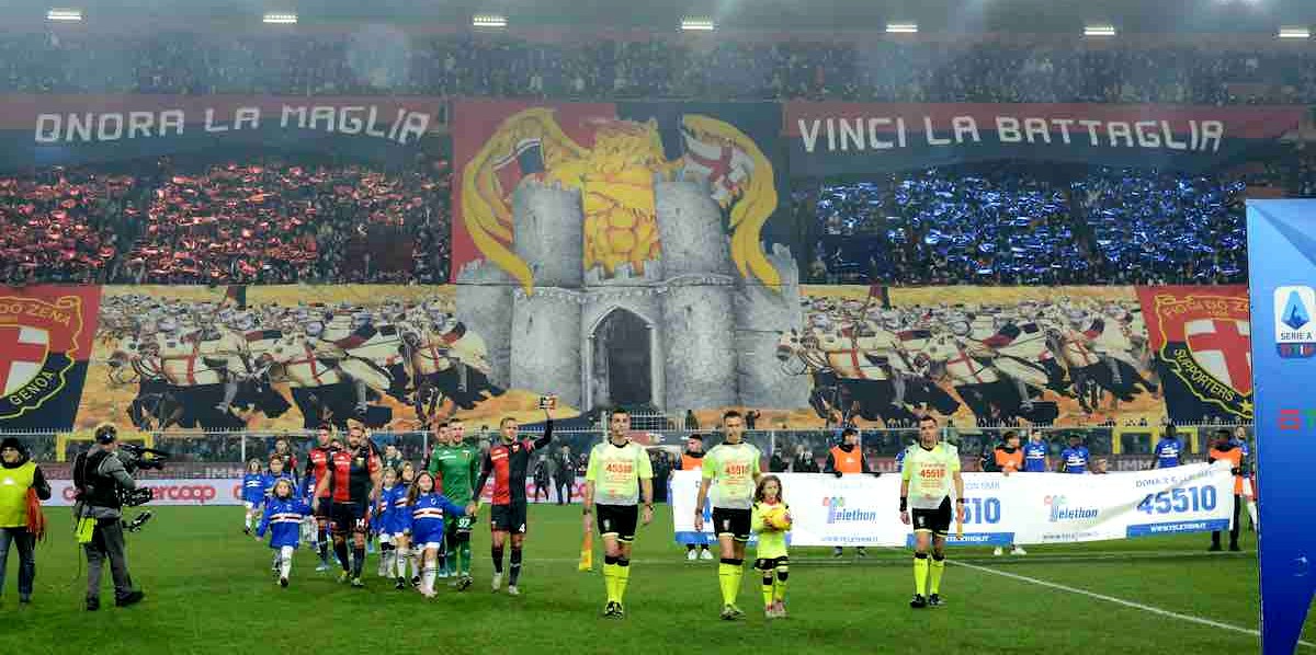 &ldquo;Fant&aacute;stico&rdquo; &eacute; pouco para elogiar a festa das torcidas no Genoa x Sampdoria desta rodada