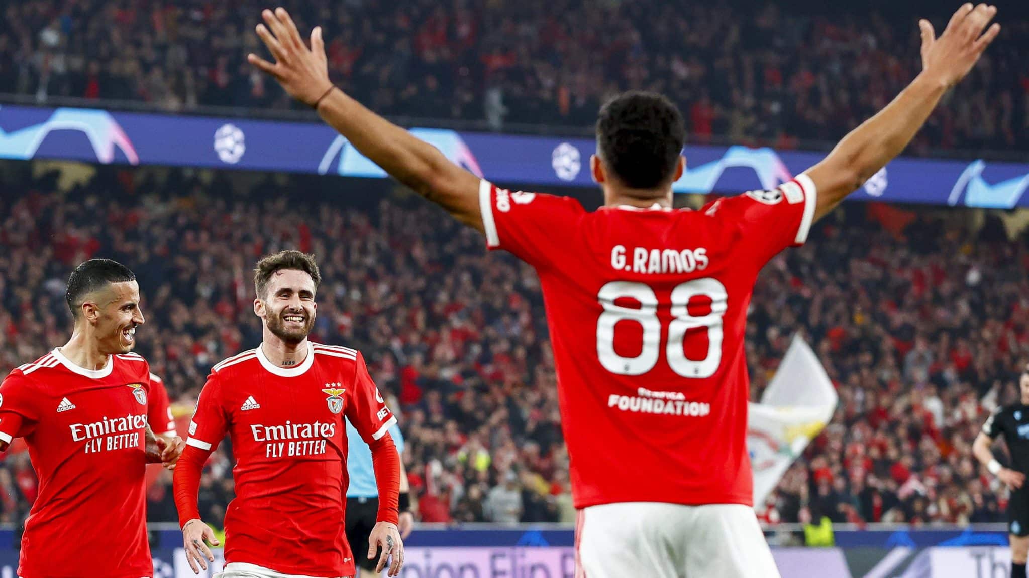 Gon&ccedil;alo Ramos mostra um Benfica empolgado: &ldquo;Venha quem vier, jogaremos de igual forma&rdquo;