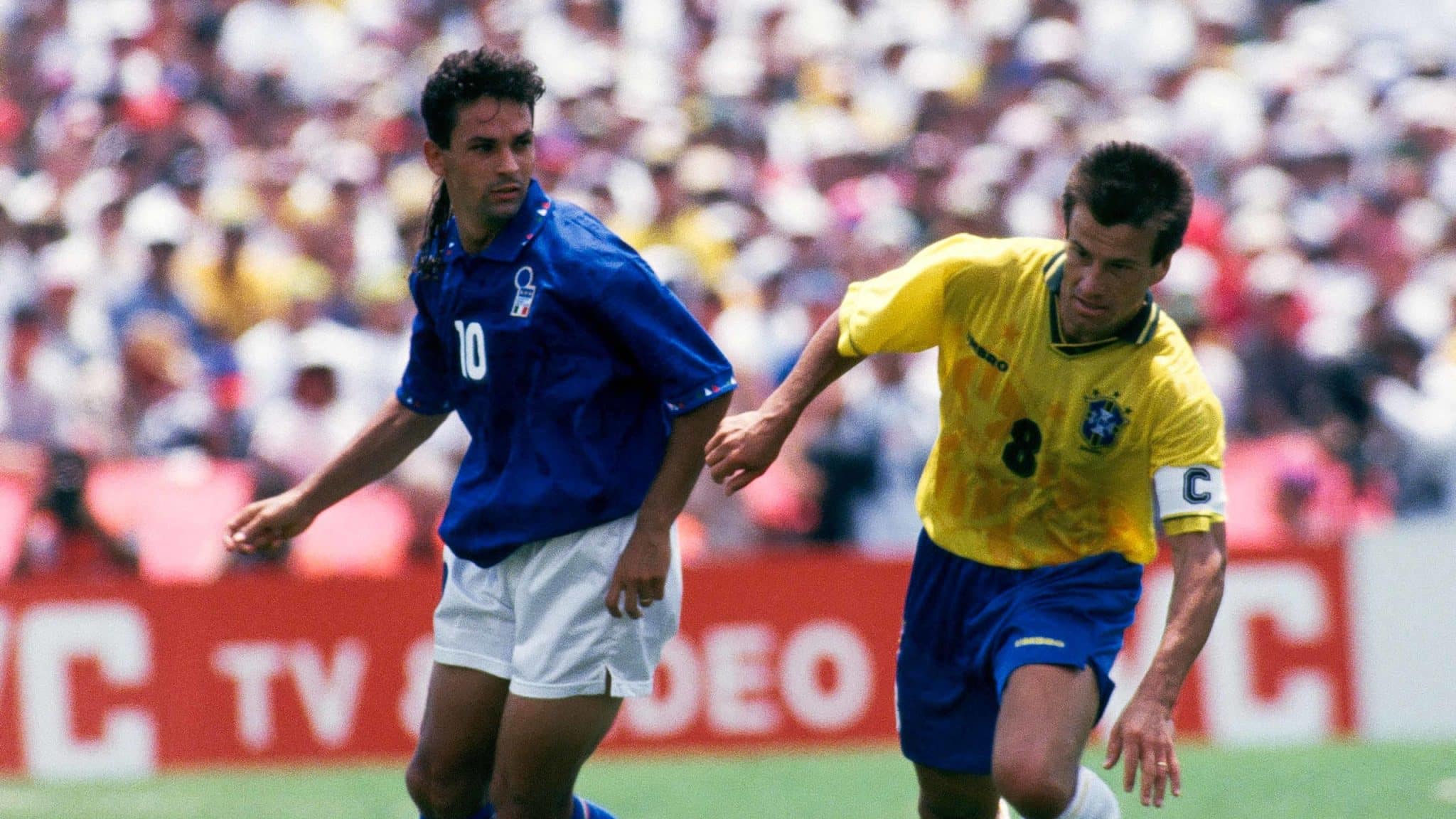 Dunga: &ldquo;Baggio era um brasileiro disfar&ccedil;ado de italiano. Ele se divertia com a bola&rdquo;