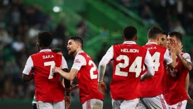 Um golpe de sorte ajudou o Arsenal a arrancar o empate fora de casa contra o Sporting