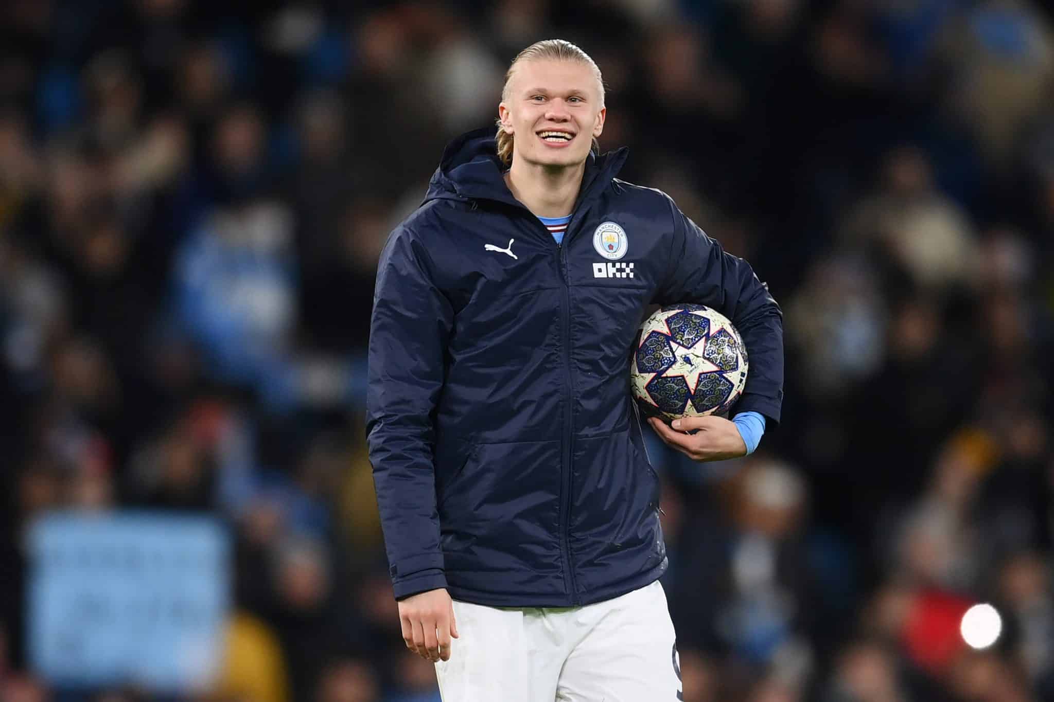 A bola s&oacute; queria Haaland, incomparavelmente letal numa noite de recorde da Champions e tamb&eacute;m participa&ccedil;&atilde;o al&eacute;m dos gols