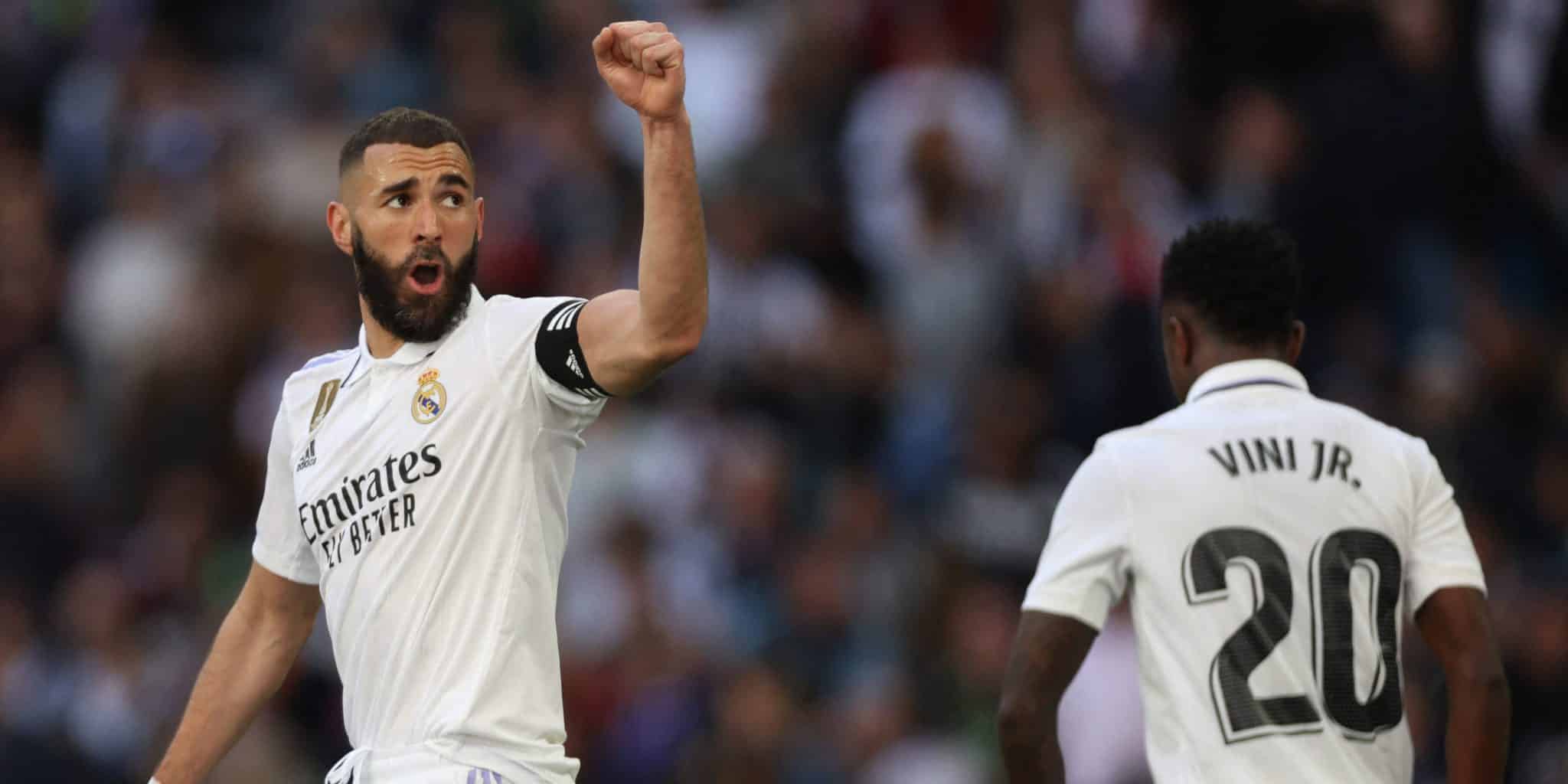 Dupla Vinzema funciona como rel&oacute;gio em grande vit&oacute;ria do Real Madrid