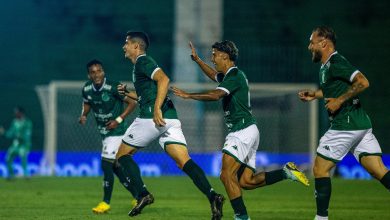 O primeiro gol da S&eacute;rie B foi uma pintura de Matheus Barbosa, que abriu a goleada do Guarani