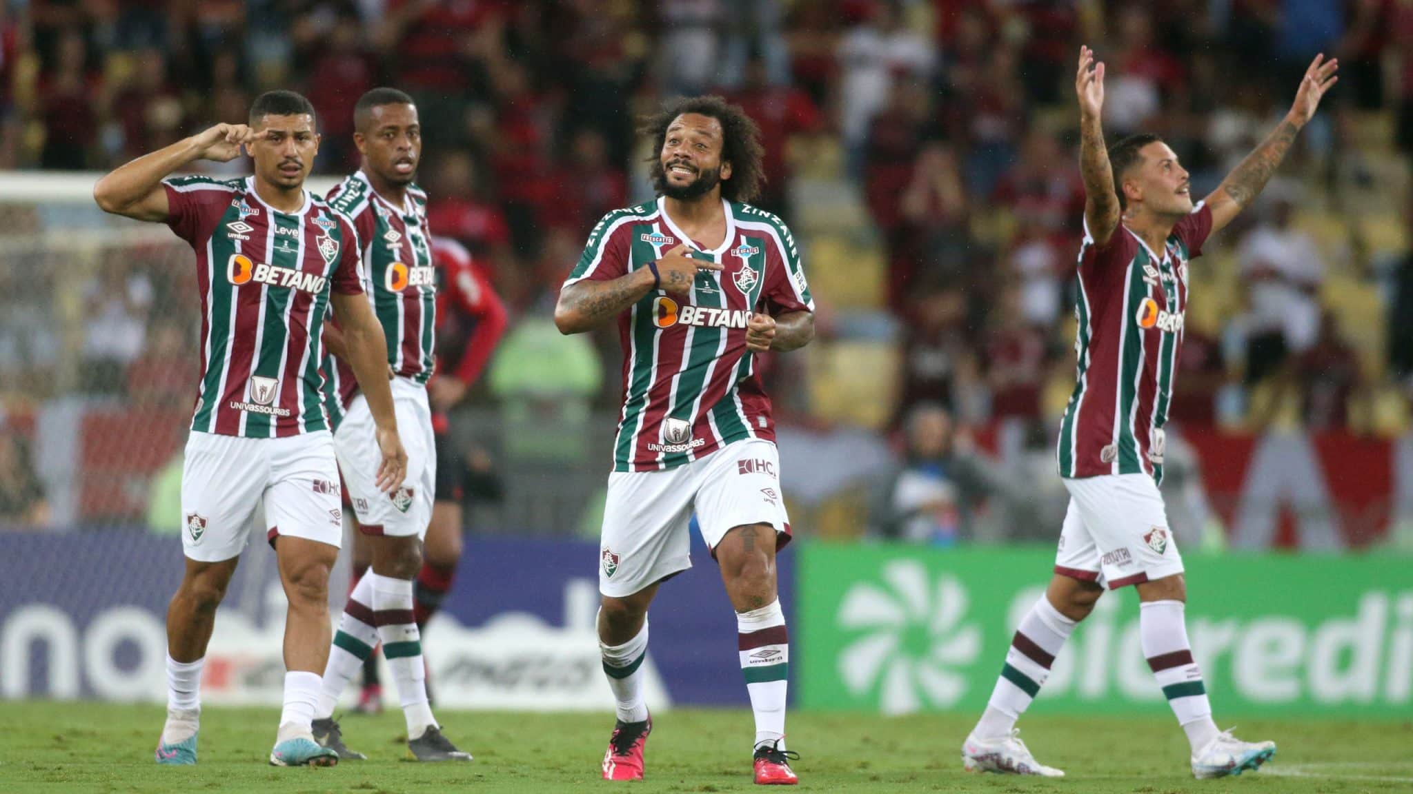 Marcelo fez um gola&ccedil;o e comandou Fluminense em goleada sobre o Flamengo que valeu o bicampeonato do Carioca - Photo by Icon sport