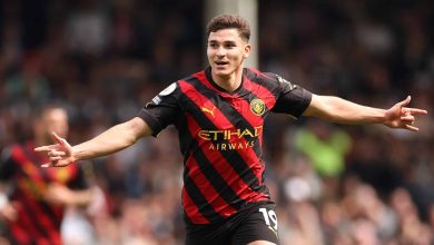 Haaland igualou o recorde, mas quem fez m&aacute;gica foi &Aacute;lvarez, num gola&ccedil;o que valeu vit&oacute;ria apertada e lideran&ccedil;a ao City