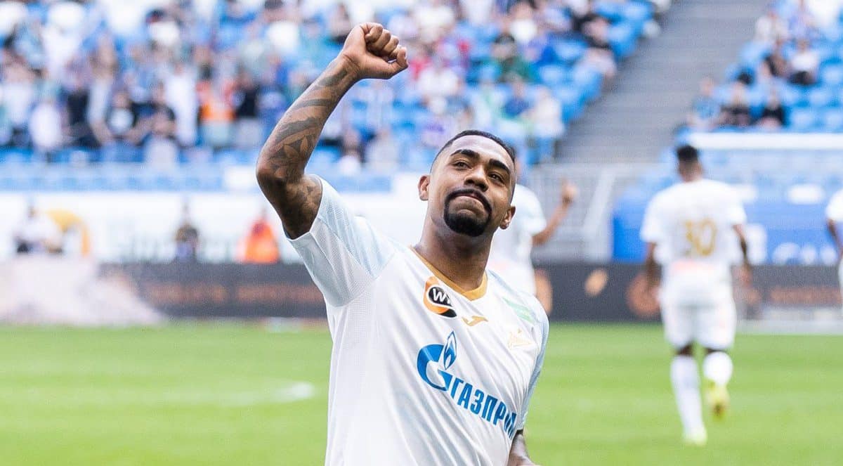 Malcom faz uma &oacute;tima temporada e anotou quatro gols de uma s&oacute; vez, com 22 em 25 jogos pelo Campeonato Russo
