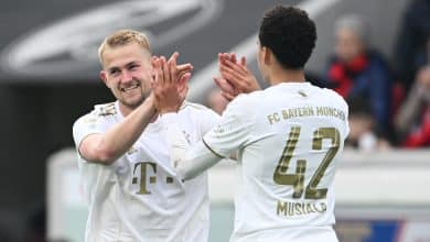Um tiramba&ccedil;o de De Ligt valeu a revanche do Bayern contra o Freiburg e a lideran&ccedil;a mantida