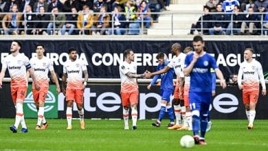 Gent foi superior ao West Ham, mas perdeu a chance de levar um resultado melhor para a Inglaterra