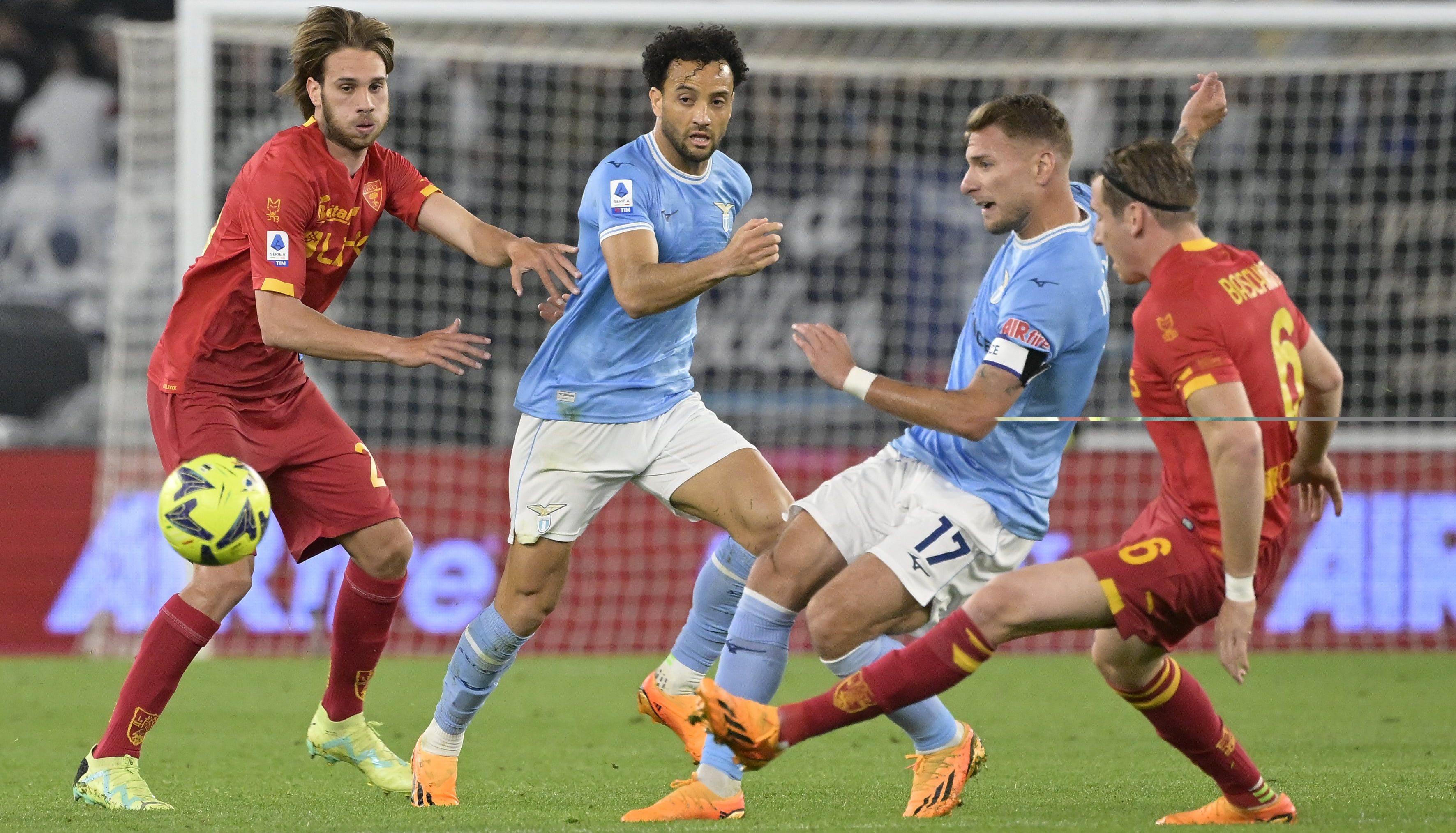 A Lazio conseguiu o empate no fim, mas o trope&ccedil;o contra o Lecce no Ol&iacute;mpico &eacute; ruim &agrave;s pretens&otilde;es