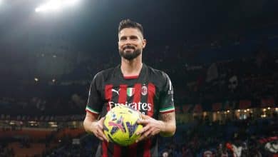 Giroud anotou uma tripleta e o Milan deu uma resposta necess&aacute;ria ao golear a Samp