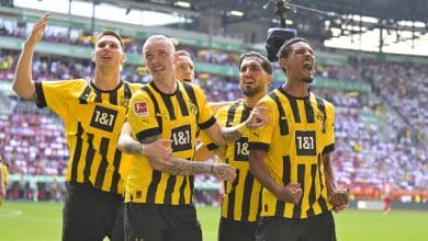 A estrela de Haller brilha e o Dortmund retoma a lideran&ccedil;a rumo &agrave; rodada final da Bundesliga