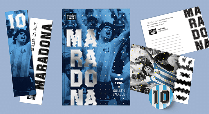 Editora Grande Área lança financiamento para biografia “Maradona: De Diego a D10S”