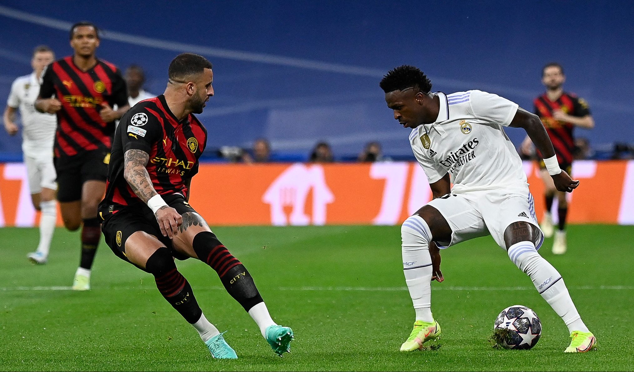 Foi muito bacana o cumprimento de Vin&iacute;cius e Walker, em reconhecimento ao grande duelo que travaram