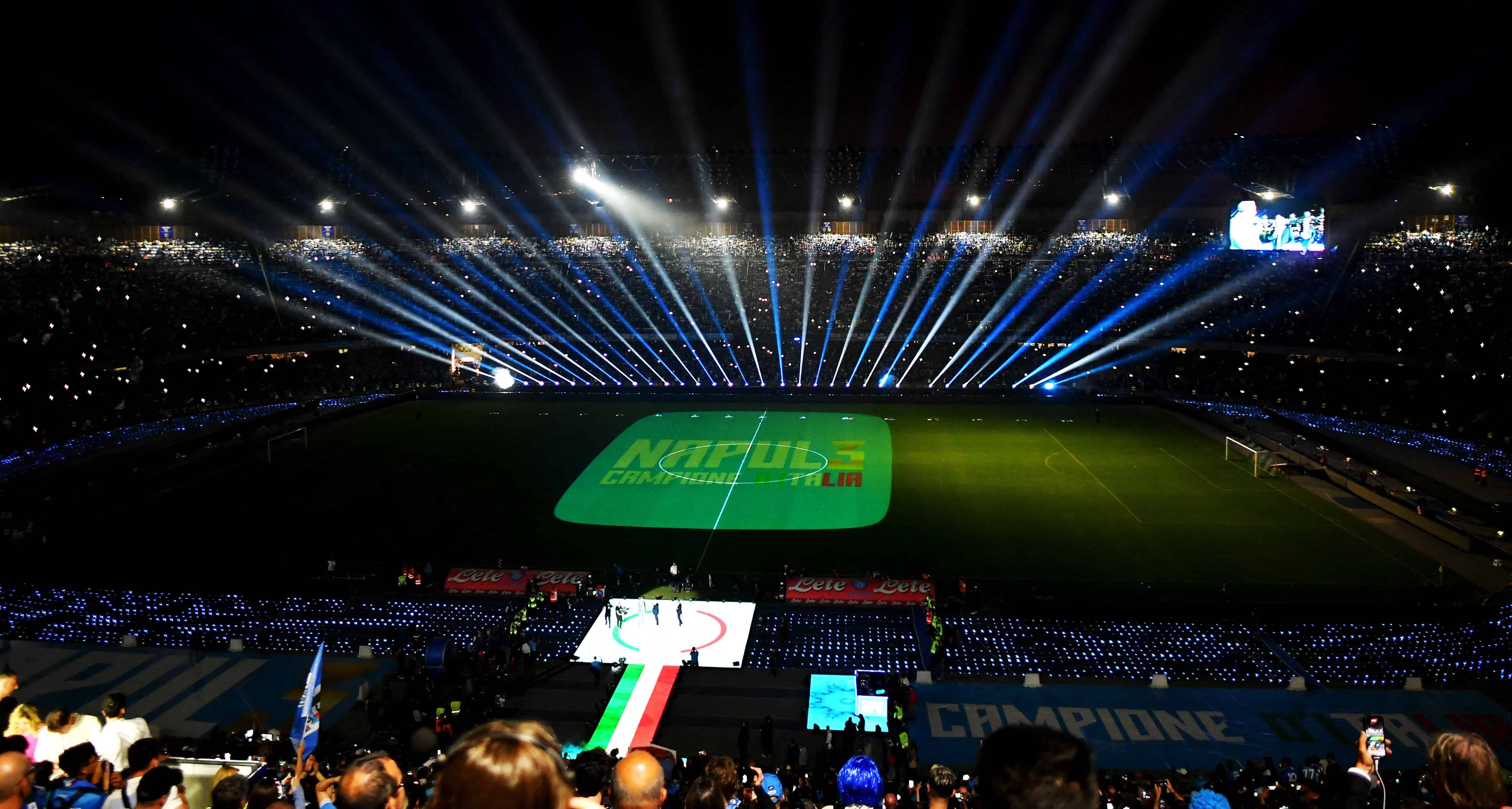 Um v&iacute;deo completo com a emocionante festa do Napoli em sua recep&ccedil;&atilde;o no Est&aacute;dio Diego Armando Maradona