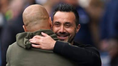 Guardiola rasga elogios a De Zerbi: &ldquo;Ele &eacute; um dos t&eacute;cnicos mais influentes dos &uacute;ltimos 20 anos&rdquo;