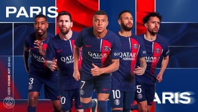 PSG apresenta camisa 2023/24 com inspira&ccedil;&atilde;o no time de Ronaldinho &ndash; e estranhamente com foto de Messi