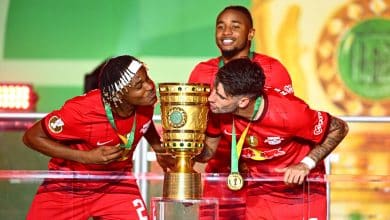 O segundo veio bem mais r&aacute;pido que o primeiro: RB Leipzig vence o Frankfurt e &eacute; bicampe&atilde;o da Copa da Alemanha