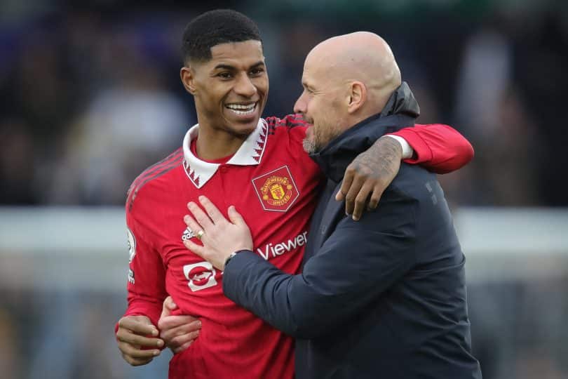 Rashford fala sobre importância de Ten Hag e diz que pensou em deixar o United