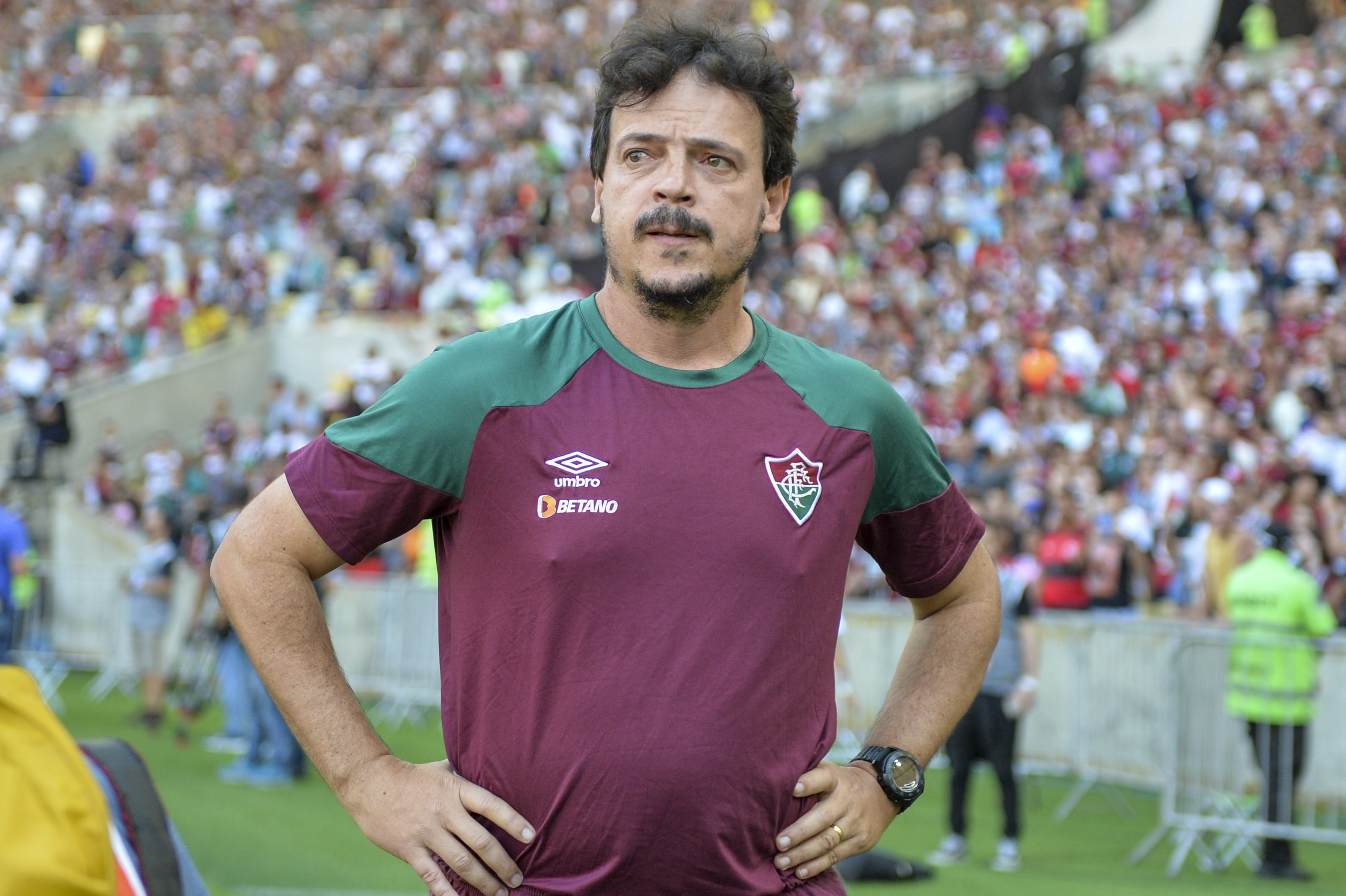 Fernando Diniz v&ecirc; Fluminense em evolu&ccedil;&atilde;o desde que a equipe vivia mau momento - Photo by Icon sport