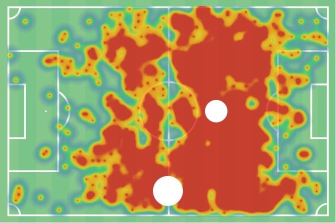 Mapa de calor de Matheus Pereira