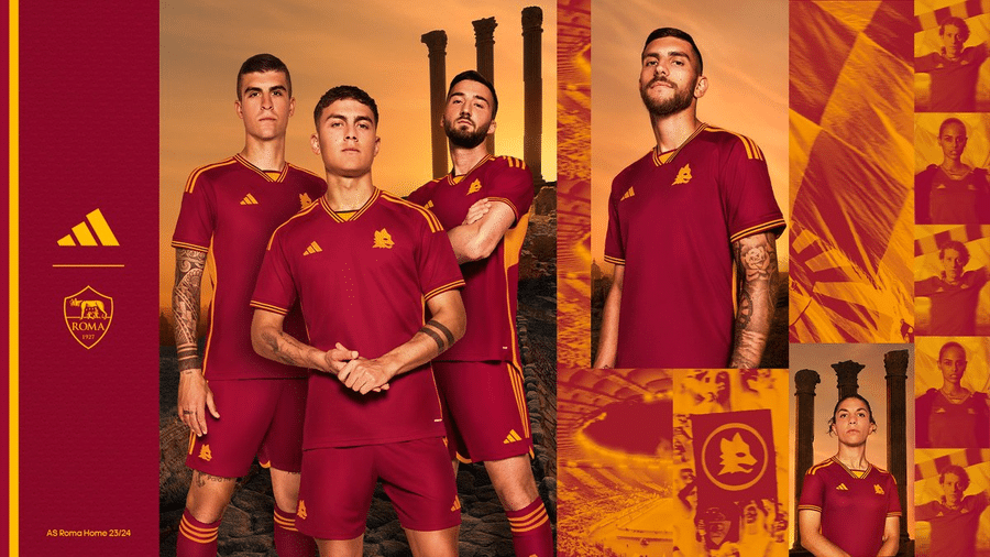Roma homenageia o passado em camisa que retoma parceria com a Adidas