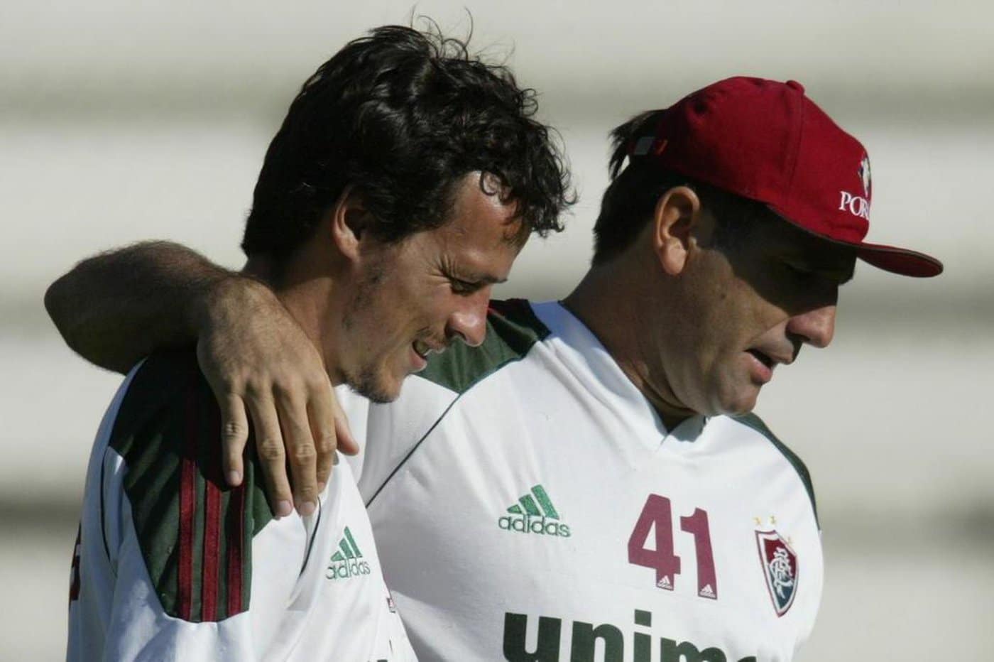 Amigos, Diniz e Renato se reencontram na Arena quatro anos ap&oacute;s jogo &eacute;pico