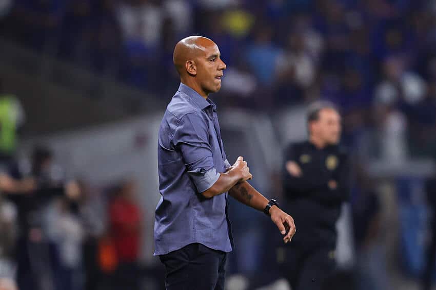 Pepa durante Cruzeiro 1 x 1 Corinthians