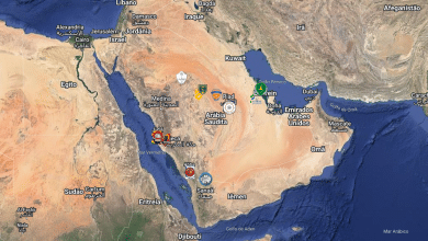 Um mapa interativo para voc&ecirc; conhecer um pouco mais sobre o Campeonato Saudita