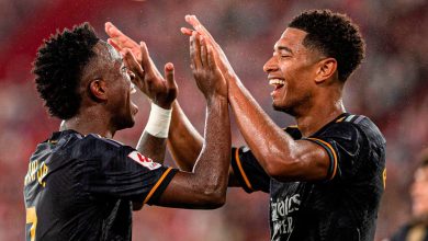 Bellingham bateu no peito e o Real Madrid arrancou a dura virada sobre o Almer&iacute;a